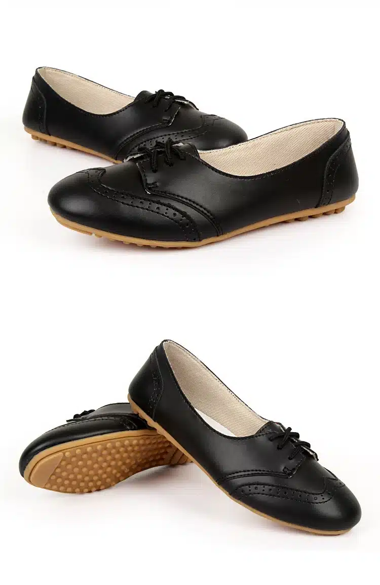 Shoes Women 2017 Top Quality Women's Loafers Lace-Up Female Flats Shoe Ladies Casual Driving Shoes Low Heel Nurse Boat Footwear 26