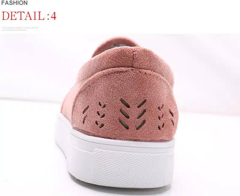 MCCKLE 2018 Women's Vulcanize Cut-outs Flat Brand Slip-on Platform Elastic Band Ladies Style Loafers Flock Woman Female Shoes 27