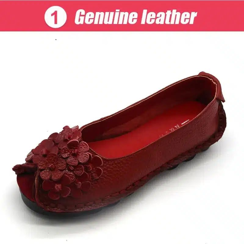Xiuteng 2017 Summer Soft Moccasins casual shoes women Flowers High Quality Brand Genuine Leather Shoes lady Flats Driving Shoes 17