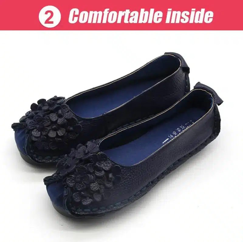 Xiuteng 2017 Summer Soft Moccasins casual shoes women Flowers High Quality Brand Genuine Leather Shoes lady Flats Driving Shoes 18
