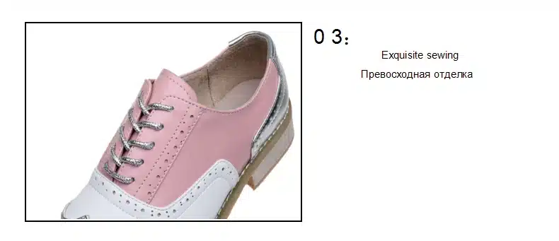 Genuine leather big woman US 10 designer vintage flats shoes round toe handmade silver white pink oxford shoes for women fur 7