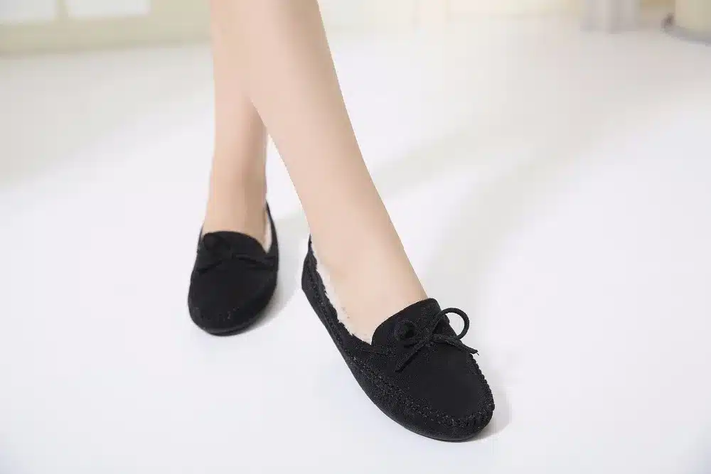 DongCiTaCi Autumn Winter Warm Women Casual Flat Heels Shoes Woman Fashion Bow-tie Loafers Lazy Student Boats Slip On Shoes 13