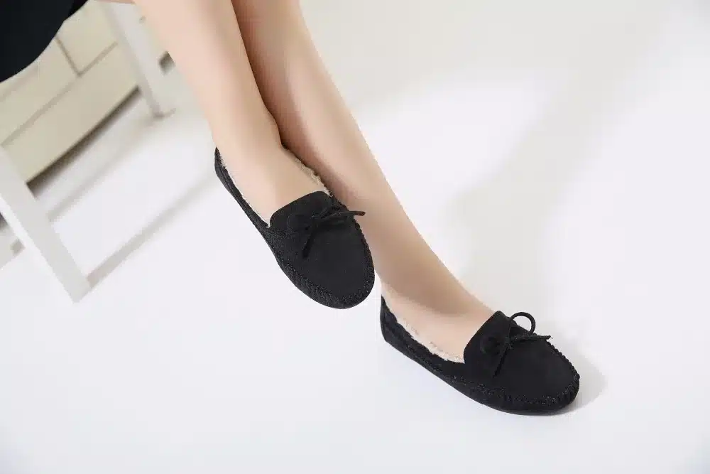 DongCiTaCi Autumn Winter Warm Women Casual Flat Heels Shoes Woman Fashion Bow-tie Loafers Lazy Student Boats Slip On Shoes 14
