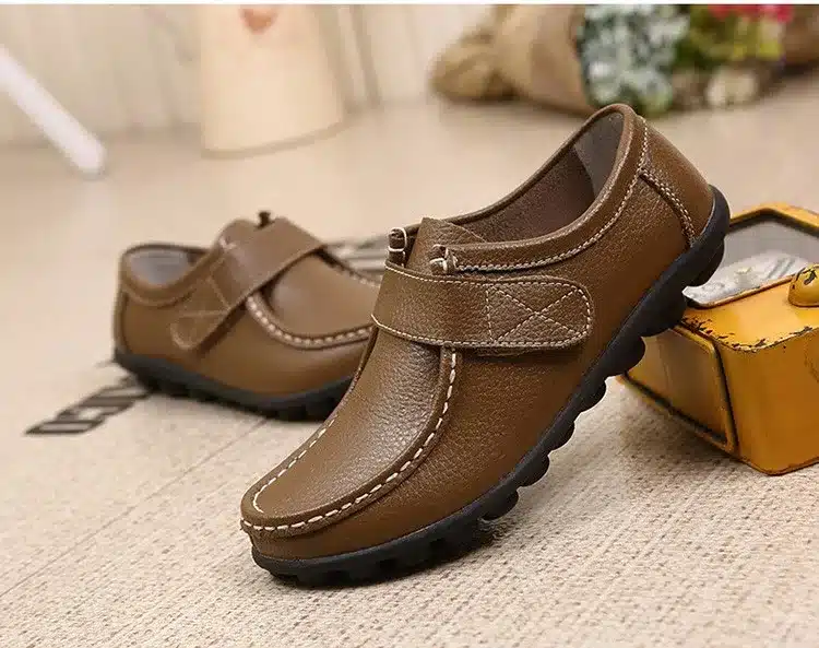 Genuine Leather Women's Casual Shoes Lace-Up Woman Loafers Moccasins Female Flats Solid Low Heel Lady Shoe Soft Women Footwear 10
