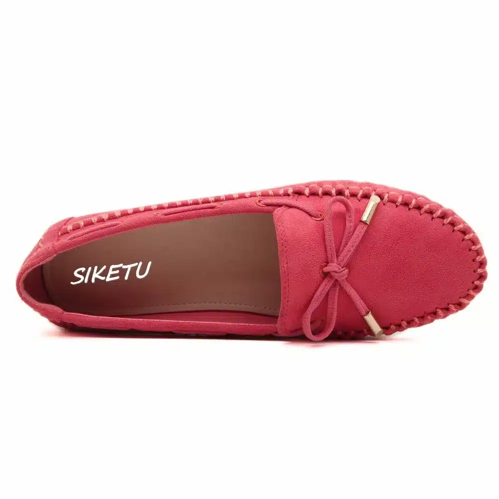 SIKETU Spring Autumn Women Casual Flat Heels Shoes Woman Fashion Bow-tie Loafers Lazy Student Boats Shoes Plus Size 35-44 19