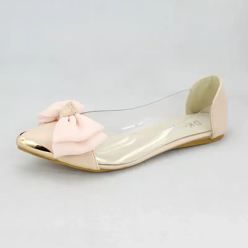 Big Bow Pointed Toe Slip-on Women Ballet Flats Fashion Metal Toe Women Flat Shoes Ballerinas Ladies Casual Flats Size 35-40 Pink 11