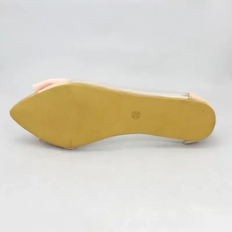 Big Bow Pointed Toe Slip-on Women Ballet Flats Fashion Metal Toe Women Flat Shoes Ballerinas Ladies Casual Flats Size 35-40 Pink 14