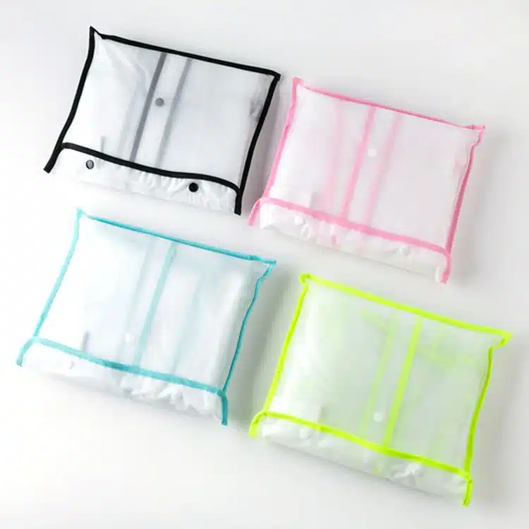 EVA Transparent Raincoat Hooded Women Rain Coat Long Jacket Waterproof Rain Poncho Outdoor Rainwear 4 Colors 13