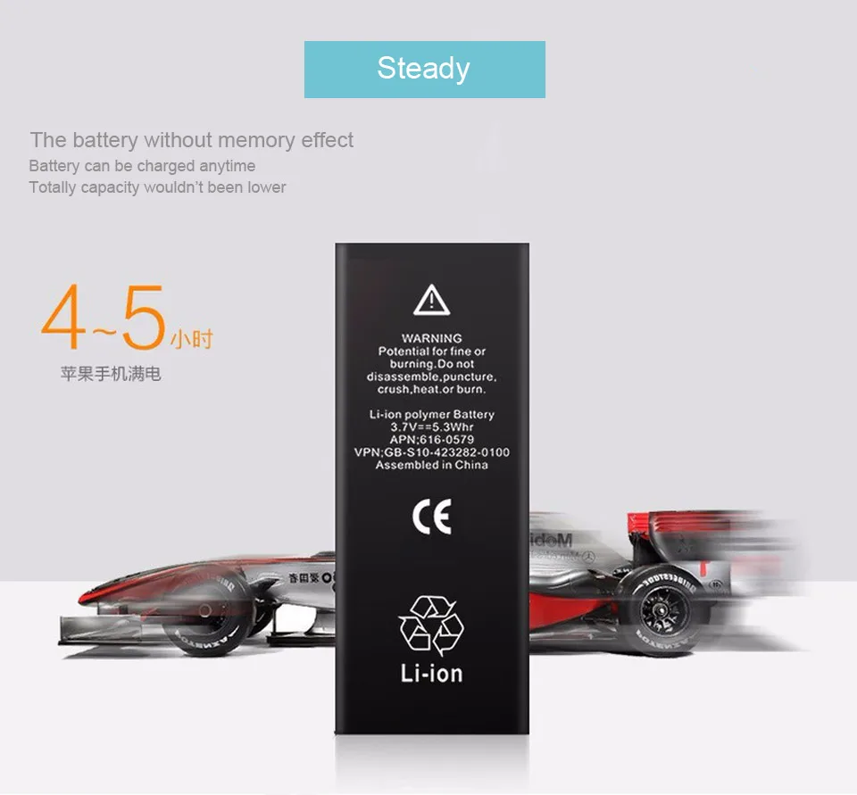 100% IST Original Mobile Phone Battery For iPhone 6 Real Capacity 1810mAh With Repair Tools Kit And Battery Sticker 16