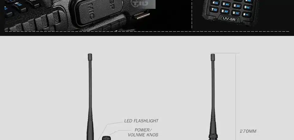 BaoFeng UV-5R Walkie Talkie Dual Band VHF/UHF136-174Mhz & 400-520Mhz Two Way Radio Handheld Baofeng uv5r 9