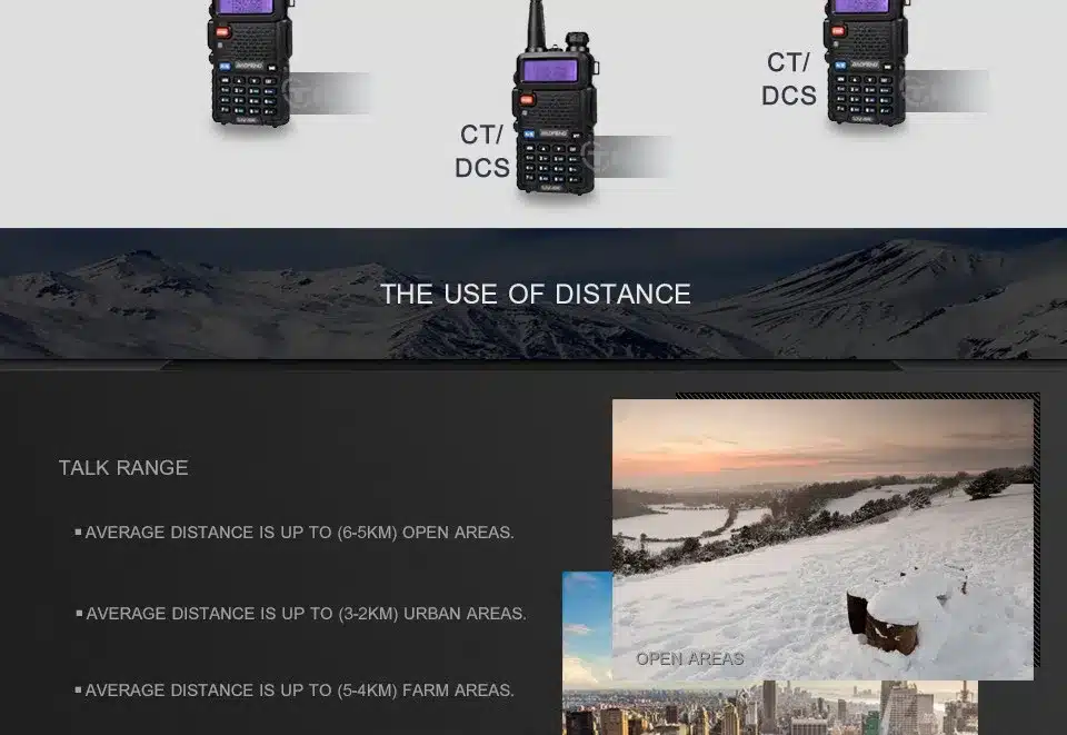BaoFeng UV-5R Walkie Talkie Dual Band VHF/UHF136-174Mhz & 400-520Mhz Two Way Radio Handheld Baofeng uv5r 16
