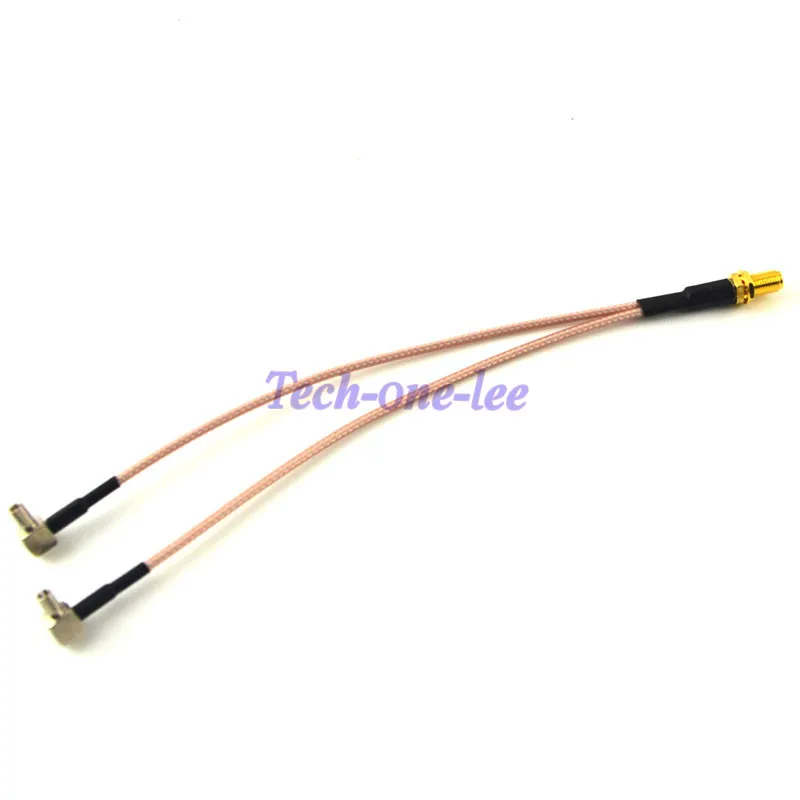 10dBi 4G Antenna SMA Plug 696-960MHz / 1710-2690MHz Long Range RG174 3M+ SMA Female to Y type 2 X TS9 Male RG316 Cable 15cm 11