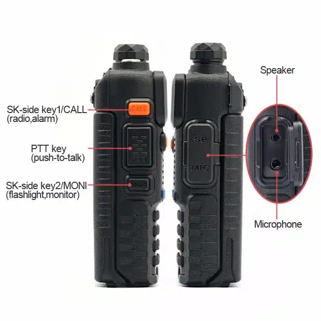 2Pcs BaoFeng UV-5R Walkie Talkie VHF/UHF 136-174Mhz&400-520Mhz Dual Band Two Way Radio Baofeng uv 5r Portable Walkie Talkie 4