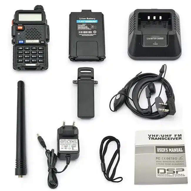 2Pcs BaoFeng UV-5R Walkie Talkie VHF/UHF 136-174Mhz&400-520Mhz Dual Band Two Way Radio Baofeng uv 5r Portable Walkie Talkie 11