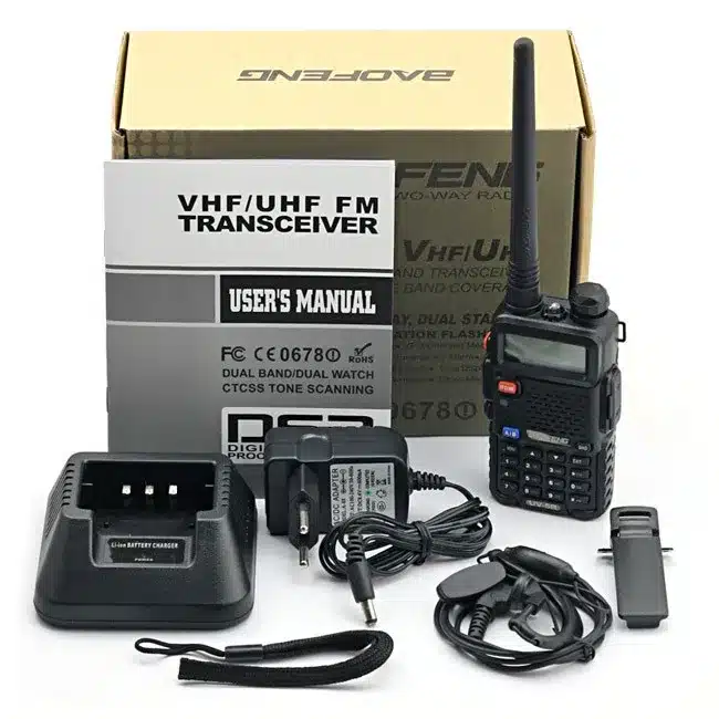 2Pcs BaoFeng UV-5R Walkie Talkie VHF/UHF 136-174Mhz&400-520Mhz Dual Band Two Way Radio Baofeng uv 5r Portable Walkie Talkie 12