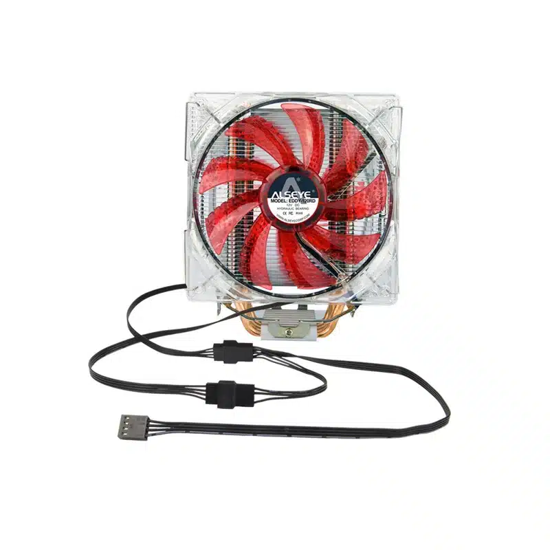 ALSEYE EDDY-120R CPU Cooler 4 Heatpipes TDP 220W Dual PWM 4pin 120mm LED Fan Radiator Cooler for LGA 775/115x/AM2/AM3/AM4 17