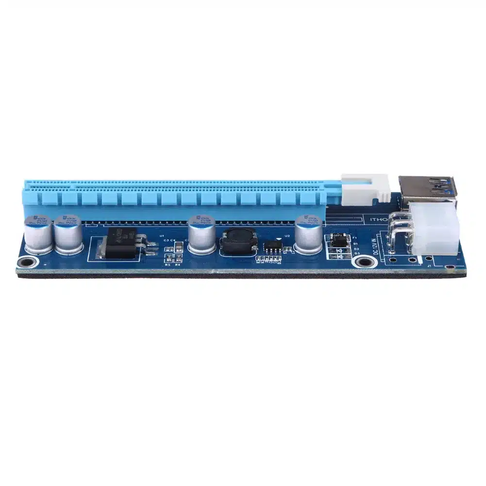 40cm USB 3.0 Mini PCI-E to PCIe PCI Express 1x to 16x Extender Riser Card Adapter SATA 6Pin Power Cable for Bitcoin BTC Mining 13