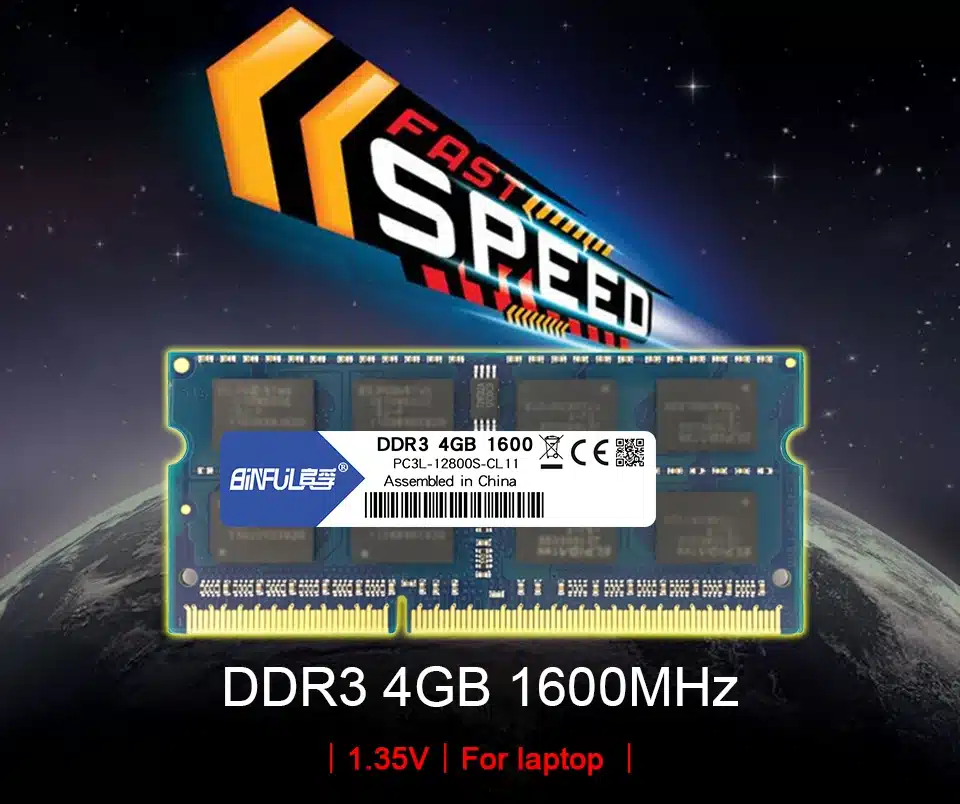 Binful Original New Brand DDR3L 4GB 1600MHz PC3-12800s 1.35V low voltage CL11 SODIMM 204pin Memory Ram For Laptop Notebook 1