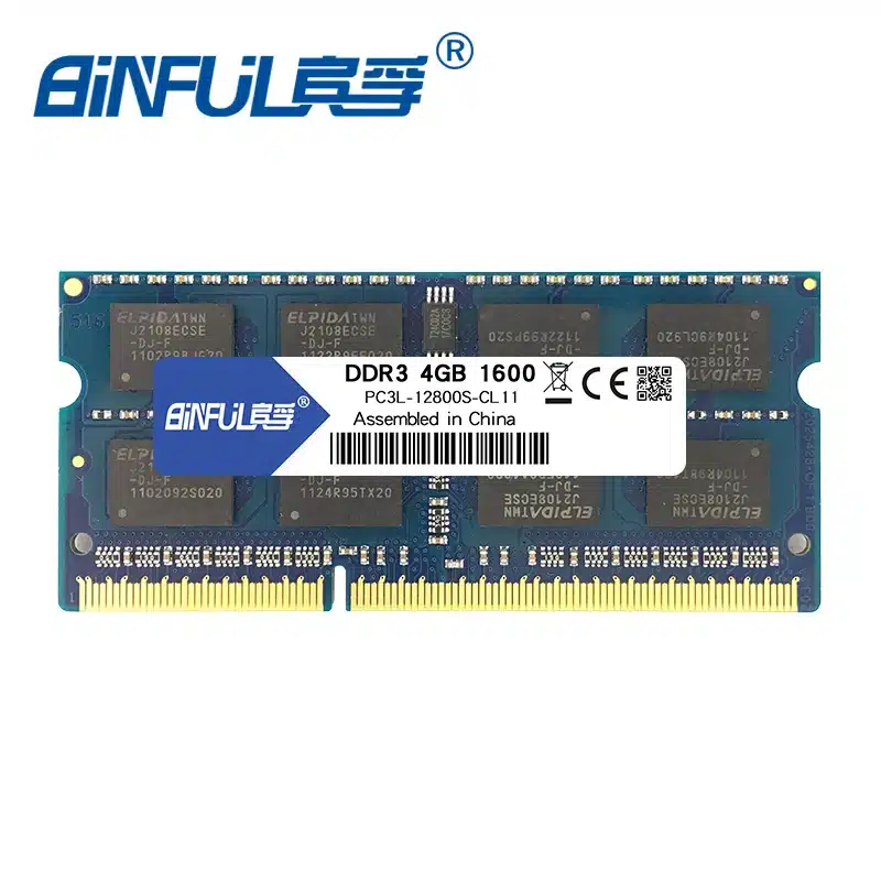 Binful Original New Brand DDR3L 4GB 1600MHz PC3-12800s 1.35V low voltage CL11 SODIMM 204pin Memory Ram For Laptop Notebook 5