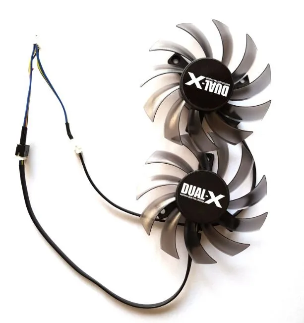 Laptop Fan Replacement Firstd FD7010H12S 75mm 4Pin 12V 0.35A for Graphics Video Card MSI R6790 Twin Frozr II 2 pcs/lot 3