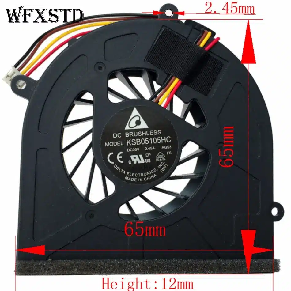 New original CPU Cooling Fan For Lenovo G470 G470A G470AH G570 G475AX G475 LAPTOP Notebook Cooler Radiator Cooling Fan 6