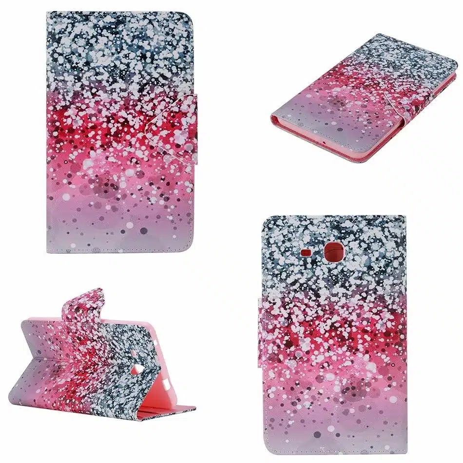 2016 Tab a6 7.0 Case For Samsung Galaxy Tab A 7.0 T280 T285 SM-T280 Case Cover Tablet Fashion Painted Flip Leather Funda Shell 17