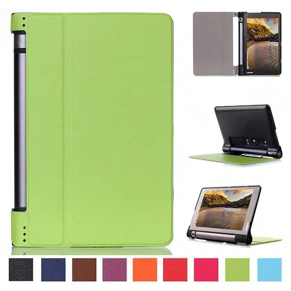 Ultra thin smart PU leather cover case stand cover case for 2015 lenovo Yoga tab 3 8" 850F tablet +free film+free stylus 12