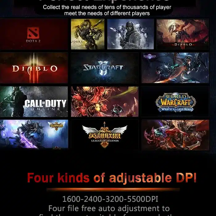 Professional Wired Gaming Mouse 5500DPI Adjustable 7 Buttons Cable USB LED Optical Gamer Mouse For PC Computer Laptop Mice X7 15