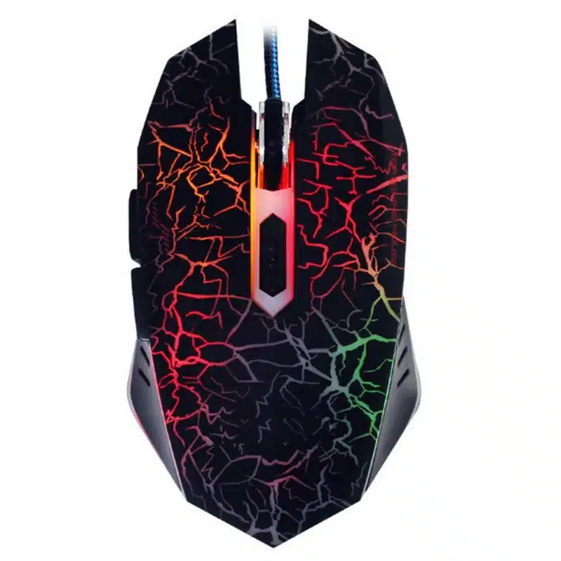 Darshin LED Backlit Russian Keyboard Gaming + Crack Gaming Mouse 6 Buttons Breathing Light Colorful Mice Upgraded Version 19