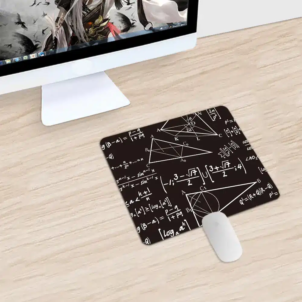Good Use Small Mouse Pad for Game Playing Lover Rubber Mouse Mat Beautiful Butterfly & Blackboard 6