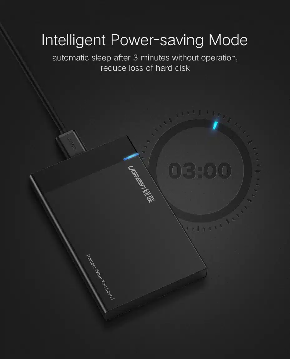 Ugreen HDD Case 2.5 inch SATA to USB 3.0 SSD Adapter for Samsung Seagate SSD 1TB 2TB Hard Disk Drive Box External HDD Enclosure 18
