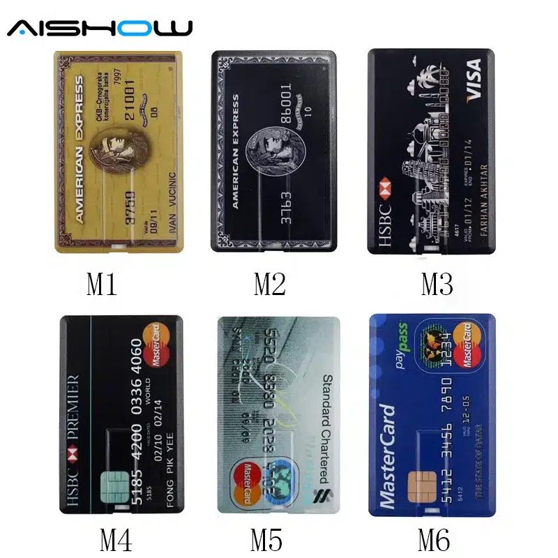 New Arrival 100% Capacity credit card model 4GB 8GB 16GB 32GB USB 2.0 Memory Stick Flash Pen Drive pendrive cart o cre drives 11
