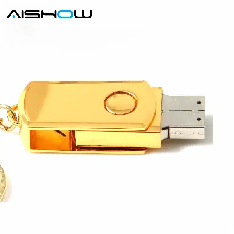 Quality Flash card Rotating metal usb flash drive 64GB 32gb stainless steel Usb disk pen drive 2tb 2.0 usb 11