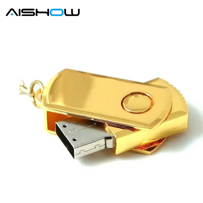 Quality Flash card Rotating metal usb flash drive 64GB 32gb stainless steel Usb disk pen drive 2tb 2.0 usb 12