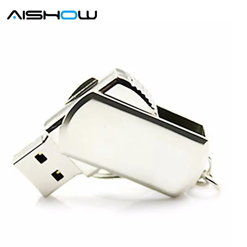 Quality Flash card Rotating metal usb flash drive 64GB 32gb stainless steel Usb disk pen drive 2tb 2.0 usb 14