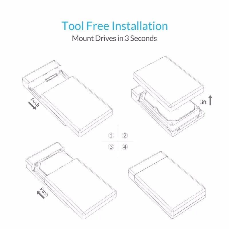 3.5 Inch HDD Enclosure Case, USB 3.0 5Gbps to SATA Support UASP and 8TB Drives Designed for Notebook Desktop PC (ORICO 3588US3) 14