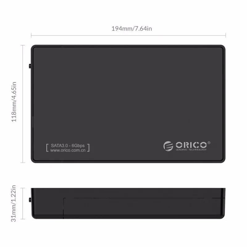3.5 Inch HDD Enclosure Case, USB 3.0 5Gbps to SATA Support UASP and 8TB Drives Designed for Notebook Desktop PC (ORICO 3588US3) 17