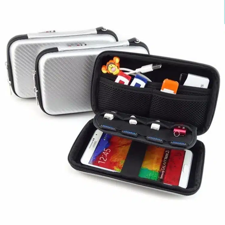 GUANHE 2.5" Bag Case for External Hard Drive Disk/Electronics Cable Organizer Bag/Camera/Mp5 Portable HDD Box Case/Power Bank 9