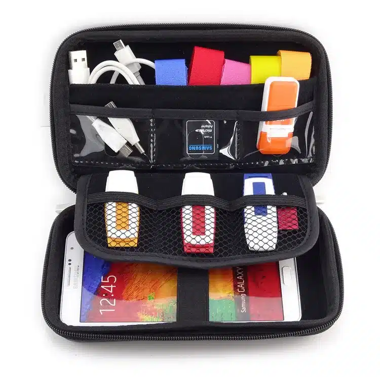 GUANHE 2.5" Bag Case for External Hard Drive Disk/Electronics Cable Organizer Bag/Camera/Mp5 Portable HDD Box Case/Power Bank 12