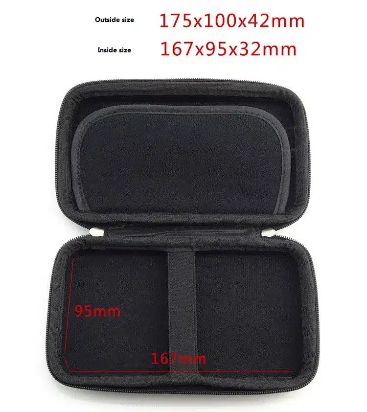 GUANHE 2.5" Bag Case for External Hard Drive Disk/Electronics Cable Organizer Bag/Camera/Mp5 Portable HDD Box Case/Power Bank 14