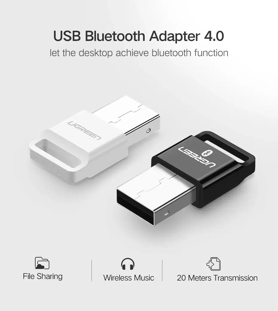 Ugreen USB Bluetooth 4.0 Adapter for PC Wireless Bluetooth Dongle Audio Receiver Adapter Bluetooth Transmitter for 10/8/XP/Vista 11