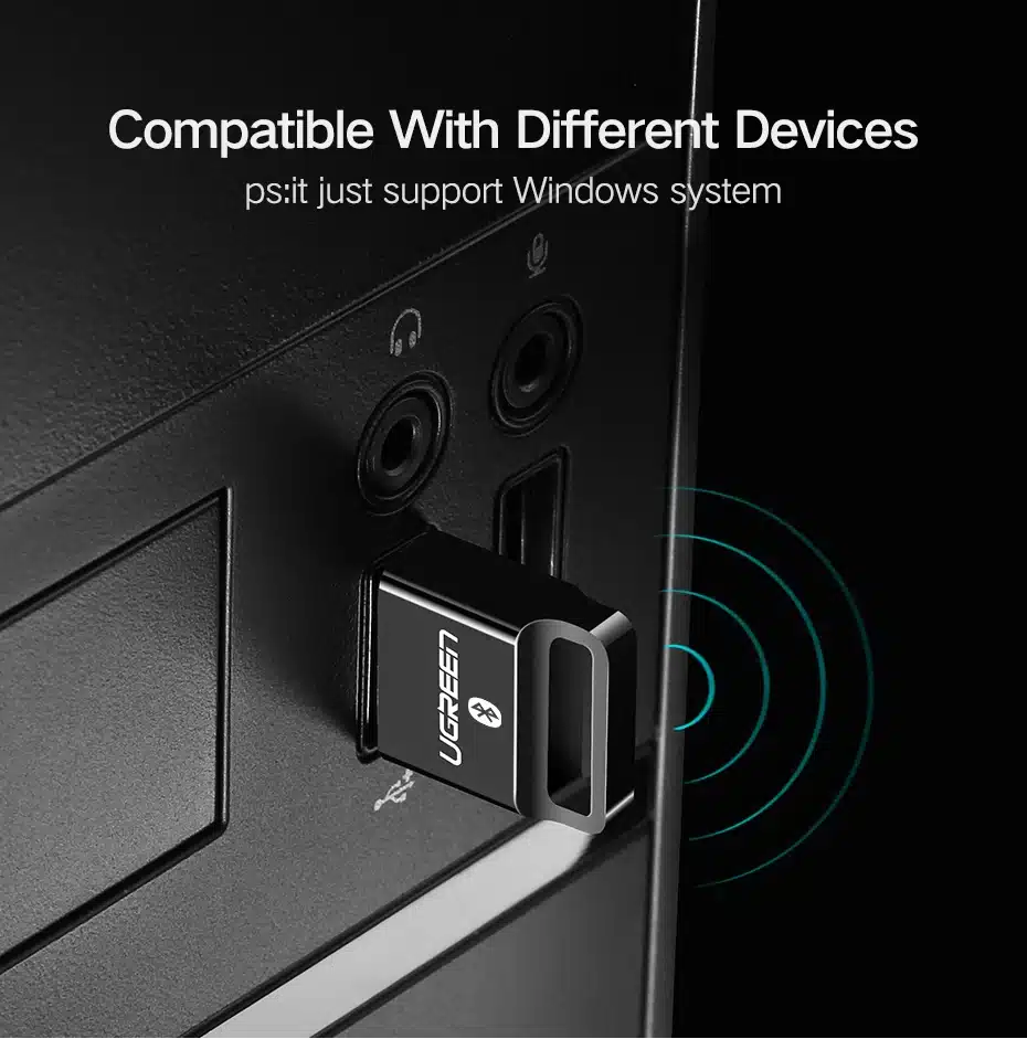 Ugreen USB Bluetooth 4.0 Adapter for PC Wireless Bluetooth Dongle Audio Receiver Adapter Bluetooth Transmitter for 10/8/XP/Vista 14