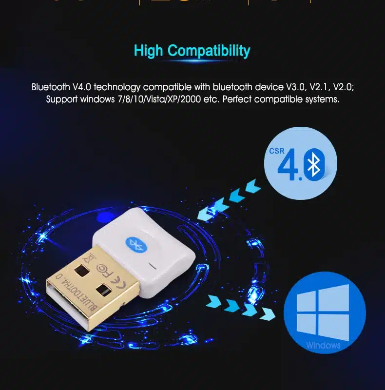 Micro USB Bluetooth Adapter CSR 4.0 Dual Mode Wireless Adaptador USB Dongle High Quality Bluetooth Computer Receiver Transmitter 14