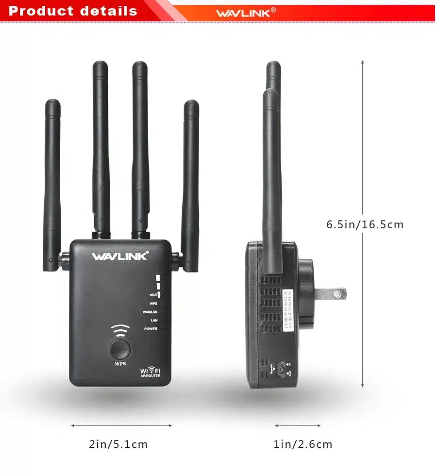 Wavlink AC1200 WIFI Repeater/Router/Access point Wireless Wi-Fi Range Extender wifi signal amplifier with External Antennas Hot 11