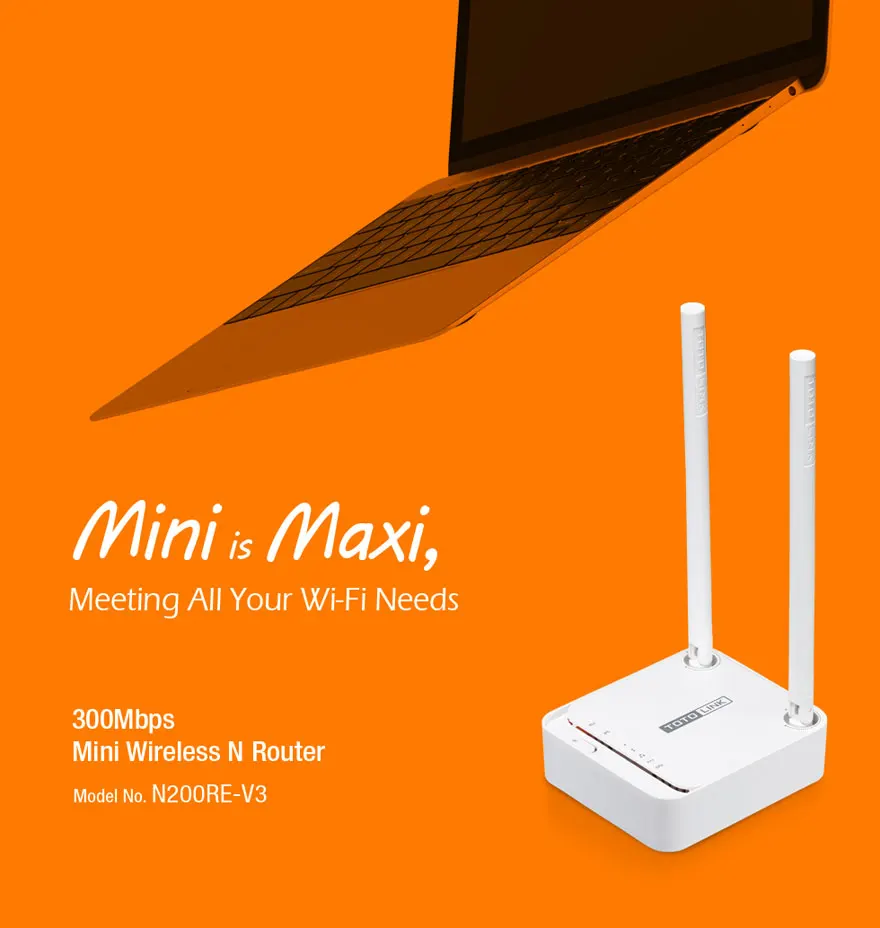 TOTOLINK N200RE Version3 300Mbps WIFI Router with English Firmware 2