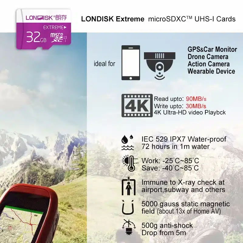 Londisk Memory Card Genuine Capacity Micro SD 16GB 8GB 32GB 64GB 128GB Class10 UHS-1 Micro SD Card For Cellphone Camera 8