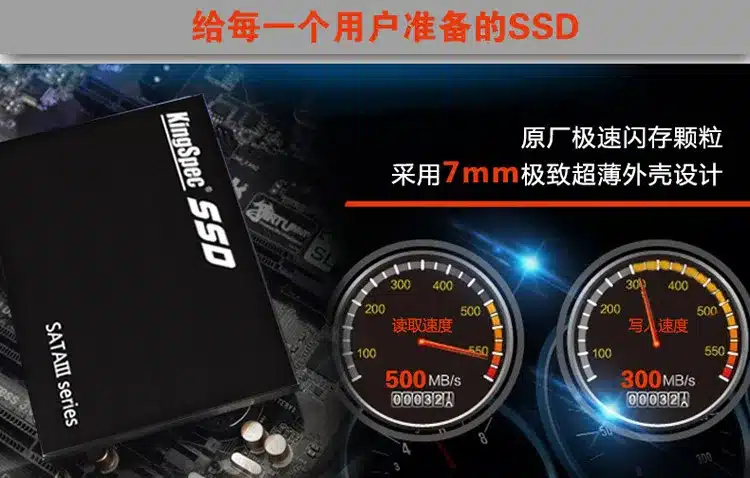 Kingspec 7MM 2.5 SATA III 6GB/S SATA ii 3 2 hd ssd 60GB 120GB 240GB 480GB Solid State Disk drive hard disk SSD 64GB 128GB 256GB 4