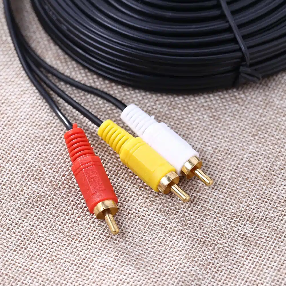 ALLOYSEED 1.5m/3m/5m 3 RCA to RCA Audio Video Cable Male To Male 3RCA To 3RCA Audio Video AV Cable Cord Wire For DVD TV 17