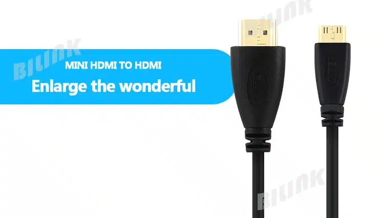1M,1.5m,2M,3M High speed Gold Plated HDMI TO MINI HDMI Plug Male-Male HDMI Cable 1.4 Version 1080p 3D for TABLETS DVD 5