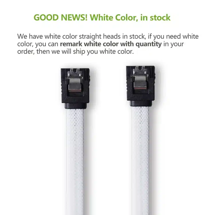 ULT-Best 5PCS 50CM SATA 3.0 III SATA3 7pin Data Cable 6Gb/s SSD Cables HDD Hard Disk Drive Cord line with Nylon Premium Sleeved 9